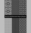 collection of moroccan motif decorative patterns vector image vector image
