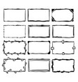 frame doodle collection with handdrawn cartoon vector image