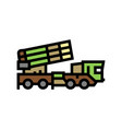 air defense machine color icon vector image