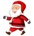 santa claus in cartoon style vector image