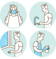 coronavirus 2019-ncov prevention tips vector image