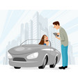 dating of man and woman vector image