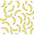 Outline stylized seamless pattern with banana Vector Image