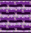 doodle stylized flowers seamless pattern vector image