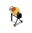 concrete production mixer composition vector image vector image