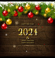 merry christmas and happy new year 2021 vector image vector image