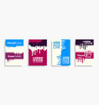 modern abstract design covers set vector image vector image