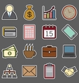 business icons vector image