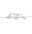 merry christmas calligraphy lettering phrase vector image