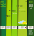 modern green ecology design template vector image vector image