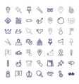 pin icons vector image vector image