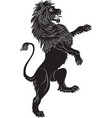 rampant lion - the heraldic symbol vector image