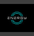 simple orbit atomic logo design template vector image vector image