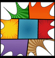 comic book page colorful concept vector image