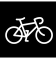 simple bike icon vector image