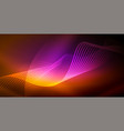neon wave background vector image