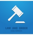 judge gavel poster vector image
