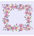 floral watercolor border vector image