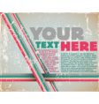 retro page layout vector image vector image