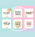 sale website banners web template collection can vector image
