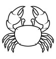 black crab vector image