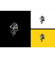black panther and snake white vector image