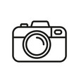 camera icon photo line minimalistic vector image
