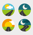 highway road vector image