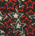 grunge stars seamless vector image