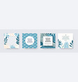 square social media banner template poster vector image vector image