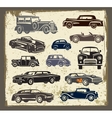 vintage style retro cars vector image vector image