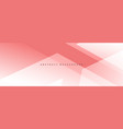 pastel pink modern abstract wide banner vector image