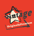 t-shirt print design vintage star stamp printing vector image