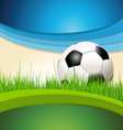 green and blue soccer background vector image
