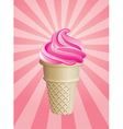 Blue and pink icecream cone Royalty Free Vector Image