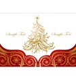 modern christmas tree vector image vector image