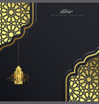 ramadan kareem islamic background with lantern vector image
