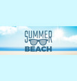 summer background sunshine realistic clouds vector image vector image