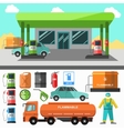 gas station icons refueling symbols vector image
