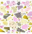 memphis style abstract seamless pattern vector image vector image