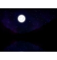 night landscape vector image vector image