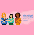 international womens day 8 march 2023 banner vector image