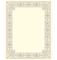ornamental frame vintage vector image