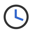 clock icon design vector image vector image