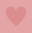 op art heart optical striped seamless vector image vector image