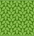 seamless stylized green leaf pattern vector image