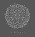 line art sacred geometry mandala tattoo design vector image vector image