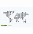 world map with rounds spots dots vector image