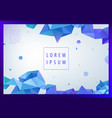 creative geometric wallpaper facet banner vector image