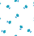 delicate seamless pattern of blue flowers vector image vector image